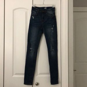 Garage brand high waisted ripped jeans